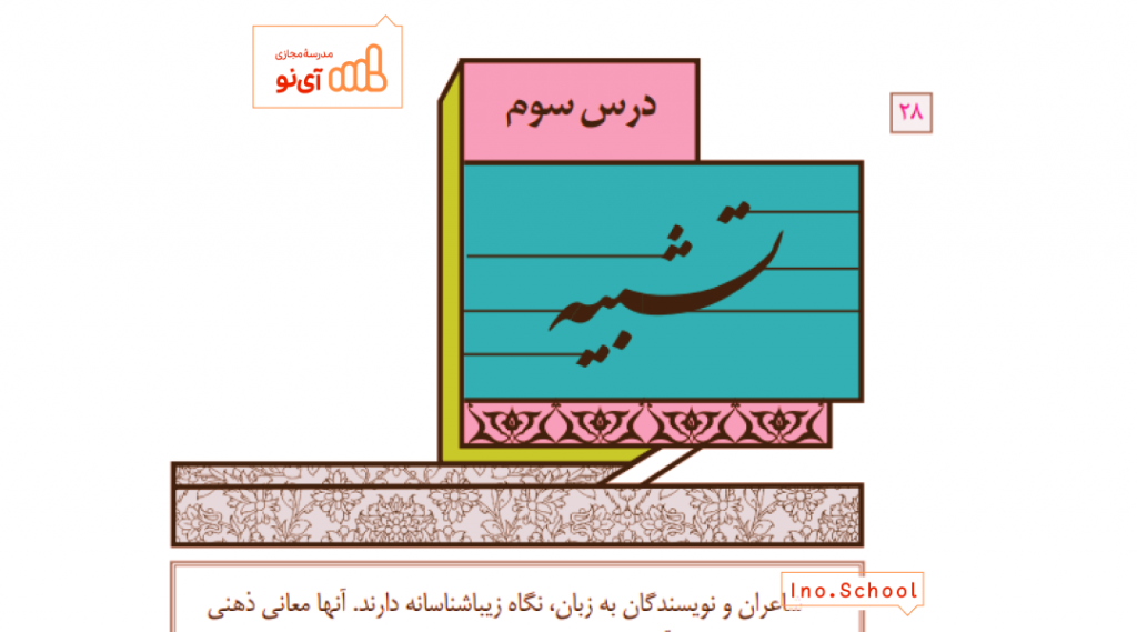 تشبیه علوم و فنون ادبی ۲